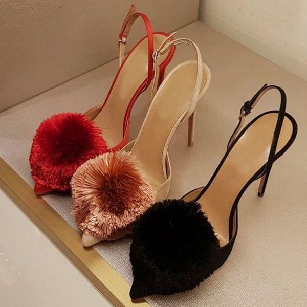 dress shoes euramerican a word takes woman's shoe summer open toe tip tassel hair thin ultra high heel sandal marriage, Black
dress shoes euramerican a word takes woman's shoe summer open toe tip tassel hair thin ultra high heel sandal marriage, Black