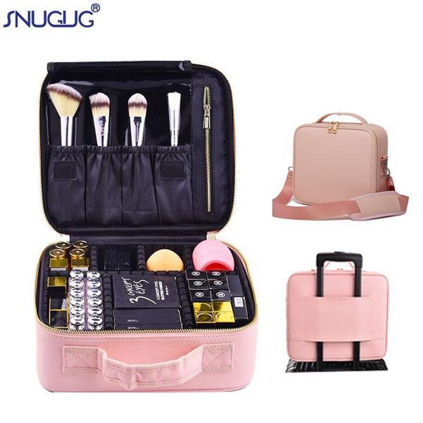 women cosmetic bag beauty brush professional makeup case portable make up organizer storage bags travel necessary suitcase & cases 
women cosmetic bag beauty brush professional makeup case portable make up organizer storage bags travel necessary suitcase & cases