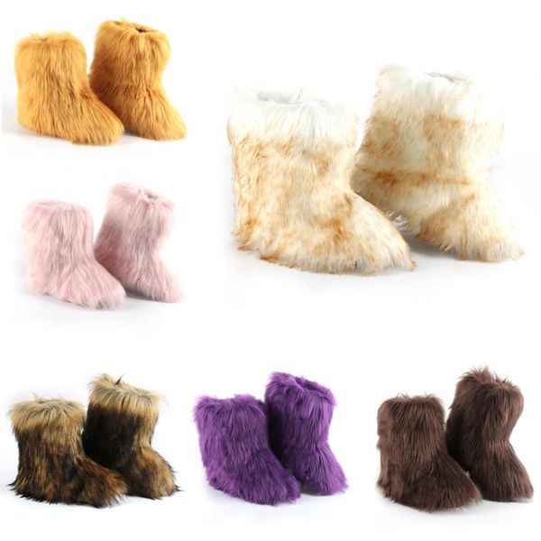 boots women winter luxury furry fur warm faux white ankle soft comfortable short, Black
boots women winter luxury furry fur warm faux white ankle soft comfortable short, Black