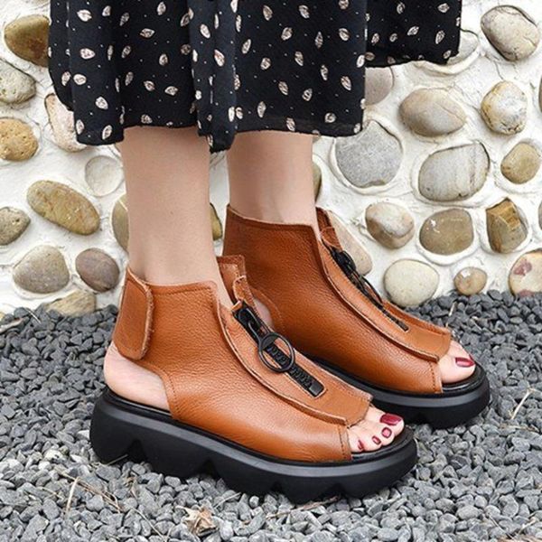 dress shoes vintage elegant women's sandals summer style peep toe cross tied side zip design woman, Black
dress shoes vintage elegant women's sandals summer style peep toe cross tied side zip design woman, Black