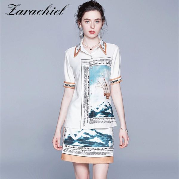 runway women two pieces sets short sleeve shirt and skirts outfits female 2021 summer letter pattern print suit piece dress, White
runway women two pieces sets short sleeve shirt and skirts outfits female 2021 summer letter pattern print suit piece dress, White