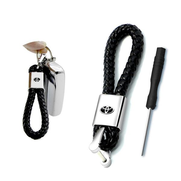 keychains car decoration braided rope key buckle chian keychain for toyotas corolla yaris rav4 avensis auris camry c-hr 86 emblem, Silver
keychains car decoration braided rope key buckle chian keychain for toyotas corolla yaris rav4 avensis auris camry c-hr 86 emblem, Silver