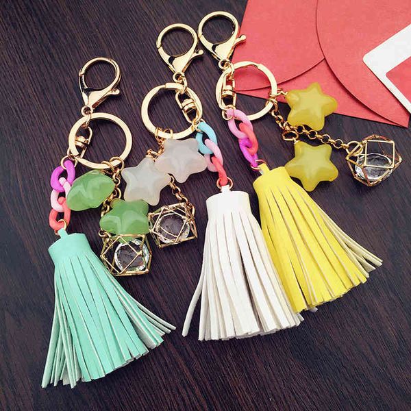 korean fashion acrylic star pearl tassel keychain women's bag pendant car jewelry creative giftsa1, Silver
korean fashion acrylic star pearl tassel keychain women's bag pendant car jewelry creative giftsa1, Silver