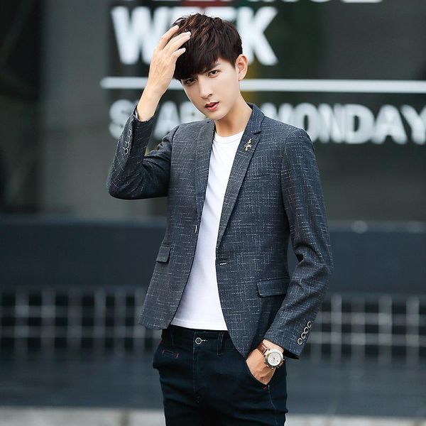 men's suits & blazers men p120 han edition cultivate morality long sleeve small suit, White;black
men's suits & blazers men p120 han edition cultivate morality long sleeve small suit, White;black