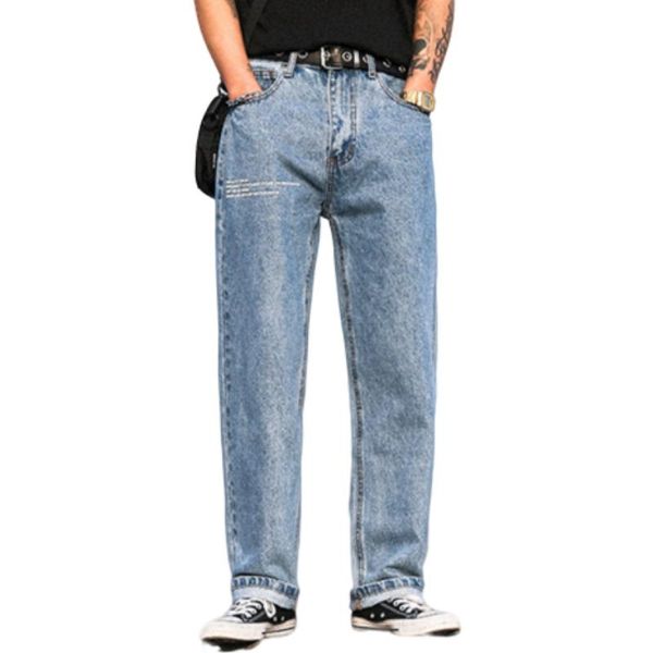 brand men's oversize loose jeans denim trousers biker fashion pants distressed calcas de ganga casual solid, Blue
brand men's oversize loose jeans denim trousers biker fashion pants distressed calcas de ganga casual solid, Blue