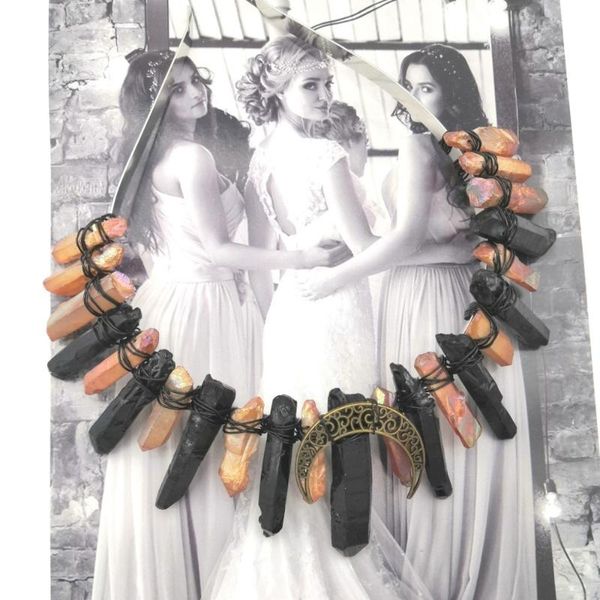 hair clips & barrettes black natural quartz crystal point beads crowns witch headband moon accessory women wedding jewelry gift, Golden;silver
hair clips & barrettes black natural quartz crystal point beads crowns witch headband moon accessory women wedding jewelry gift, Golden;silver