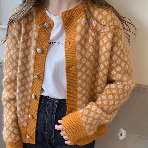 women's jackets cmaz 2021 autumn winter thick coats for women yellow knitted cardigan short coat spring and thin, Black;brown
women's jackets cmaz 2021 autumn winter thick coats for women yellow knitted cardigan short coat spring and thin, Black;brown