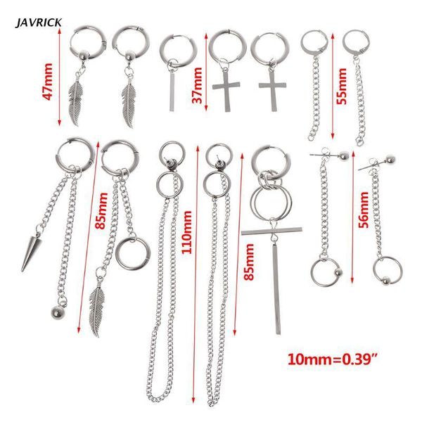 earrings & necklace 14 pcs/set arrival trendy jewelry stainless steel korean fashion personality for men women boys party hip hop x5qd, Silver
earrings & necklace 14 pcs/set arrival trendy jewelry stainless steel korean fashion personality for men women boys party hip hop x5qd, Silver