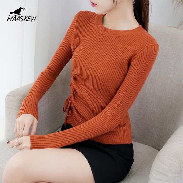 women's sweaters sweater autumn and winter personality side waist drawstring asymmetrical lace-up slim bottoming shirt pullover, White;black
women's sweaters sweater autumn and winter personality side waist drawstring asymmetrical lace-up slim bottoming shirt pullover, White;black