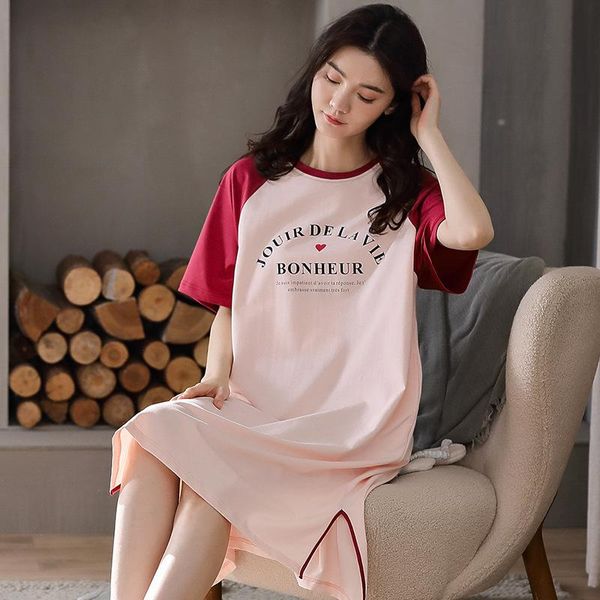 women's sleepwear women cartoon cute nightgown knee-length cotton nightdress summer print letter sleepshirt skirt loose lingerie home d, Black;red
women's sleepwear women cartoon cute nightgown knee-length cotton nightdress summer print letter sleepshirt skirt loose lingerie home d, Black;red