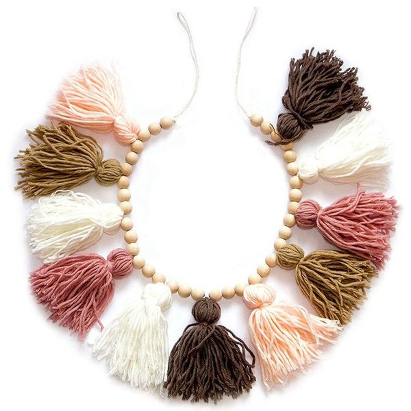 decorative flowers & wreaths tassel garland - boho with wood beads wall decor for dorm, girls room and nursery
decorative flowers & wreaths tassel garland - boho with wood beads wall decor for dorm, girls room and nursery
