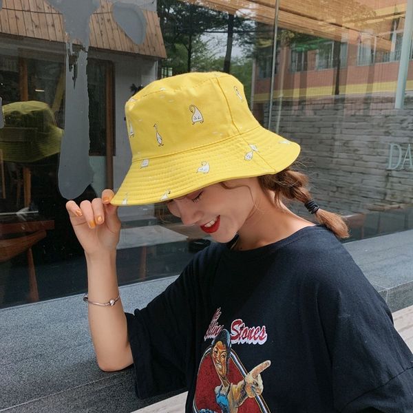 chic soft duck double face fisherman's cute girl student cartoon basin foldable couple's hat fashion
chic soft duck double face fisherman's cute girl student cartoon basin foldable couple's hat fashion