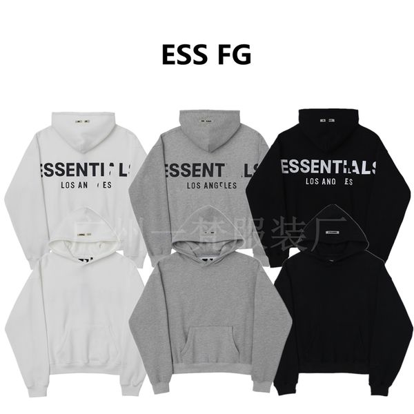 correct ess 3m reflective letter embroidered fleece los angeles high street ins style men's and women's hoodie, Black
correct ess 3m reflective letter embroidered fleece los angeles high street ins style men's and women's hoodie, Black