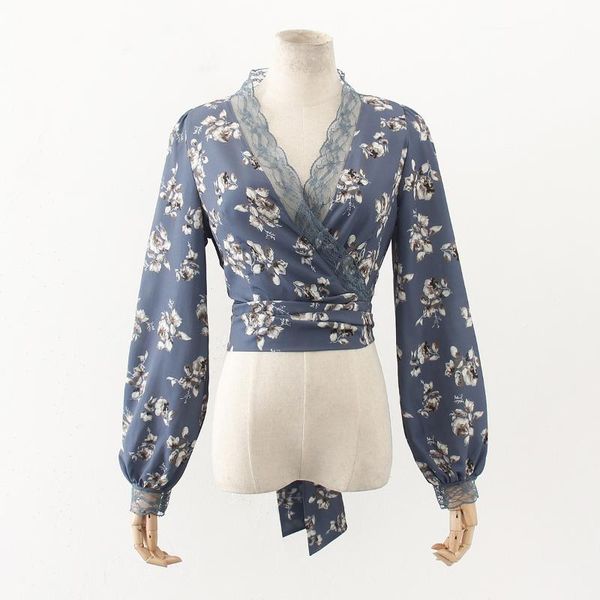 women's blouses & shirts retro hong kong-flavored chiffon stitching lace border floral shirt women french western style long-sleeved bl, White
women's blouses & shirts retro hong kong-flavored chiffon stitching lace border floral shirt women french western style long-sleeved bl, White