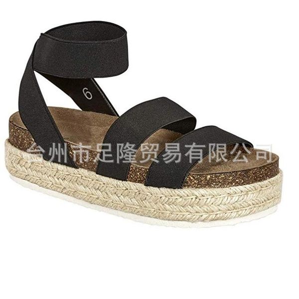 wedges ankle strap med rome gladiator women sandals front rear concise boho shoes leopard mixed colors plus size, Black
wedges ankle strap med rome gladiator women sandals front rear concise boho shoes leopard mixed colors plus size, Black