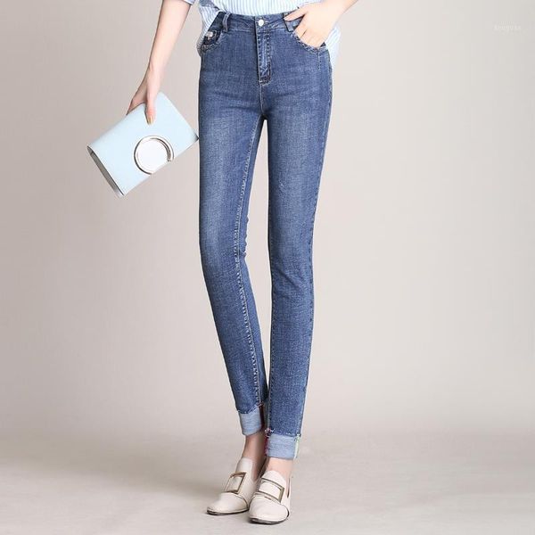 womens jeans high waist denim pencil pants elastic spring long blue -4xl, Black;white
womens jeans high waist denim pencil pants elastic spring long blue -4xl, Black;white