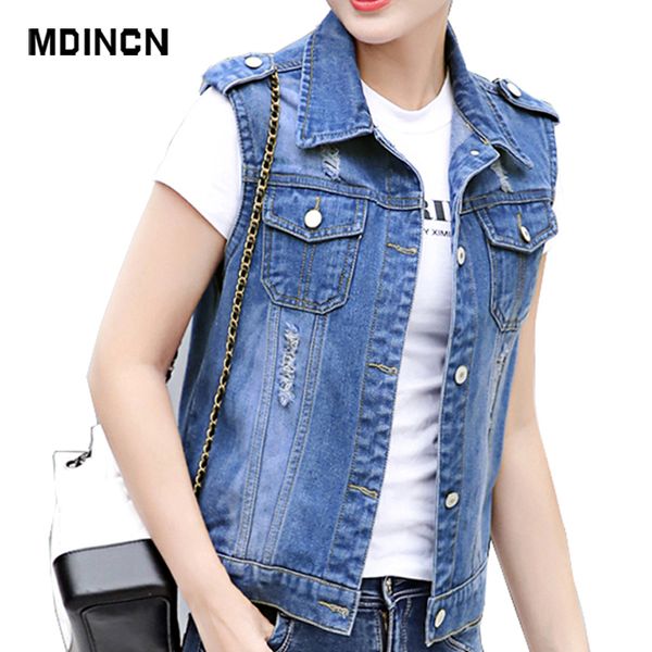spring and autumn women denim jacket vest vintage cropped short coat sleeveless slim lady clothes 5 styles, Black;white
spring and autumn women denim jacket vest vintage cropped short coat sleeveless slim lady clothes 5 styles, Black;white