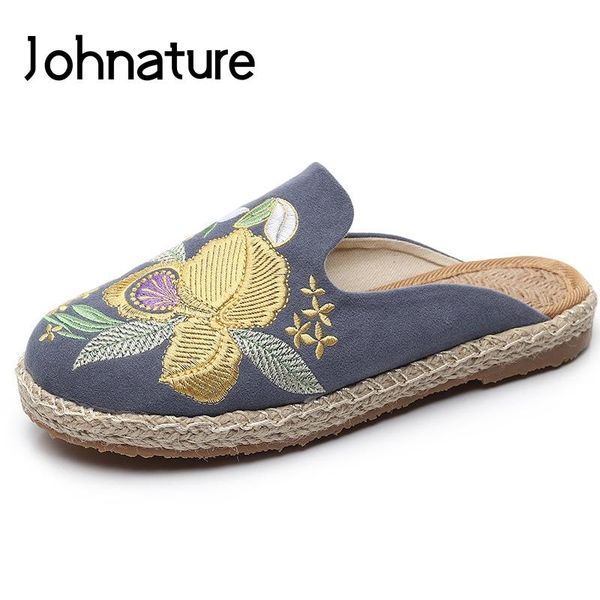 slippers johnature canvas shoes floral summer outside embroider flat with slides totem national style women sandals, Black
slippers johnature canvas shoes floral summer outside embroider flat with slides totem national style women sandals, Black