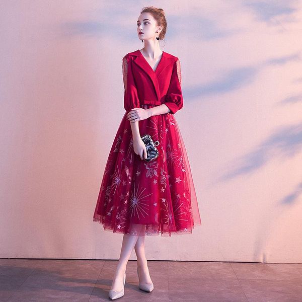 big size 3xl elegant slim bride wedding dress temperament party satin mesh patchwork evening noble prom gown ethnic clothing, Red
big size 3xl elegant slim bride wedding dress temperament party satin mesh patchwork evening noble prom gown ethnic clothing, Red