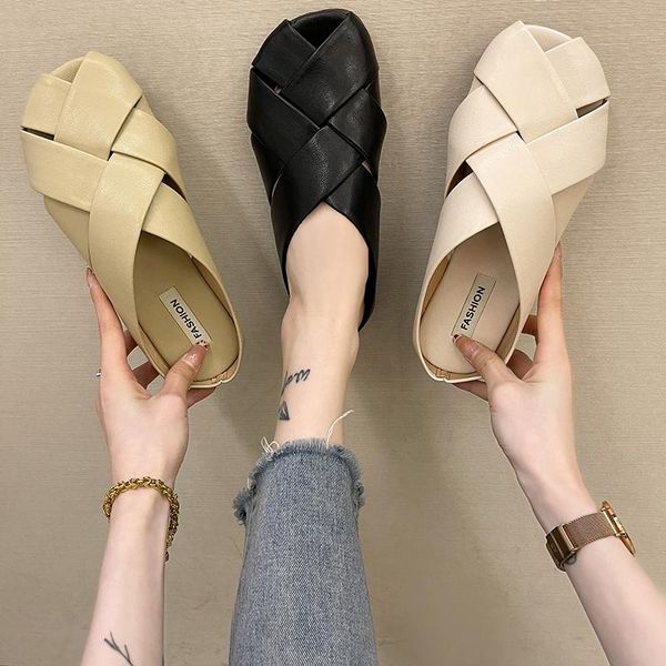 slippers female shoes loafers cover toe casual slides low 2021 luxury flat fashion rubber pu rome basic, Black
slippers female shoes loafers cover toe casual slides low 2021 luxury flat fashion rubber pu rome basic, Black