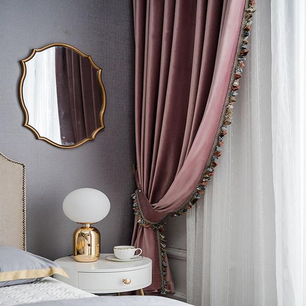 curtain & drapes american light luxury velvet curtains living room bedroom 2021 european-style garden lace pink morandi
curtain & drapes american light luxury velvet curtains living room bedroom 2021 european-style garden lace pink morandi