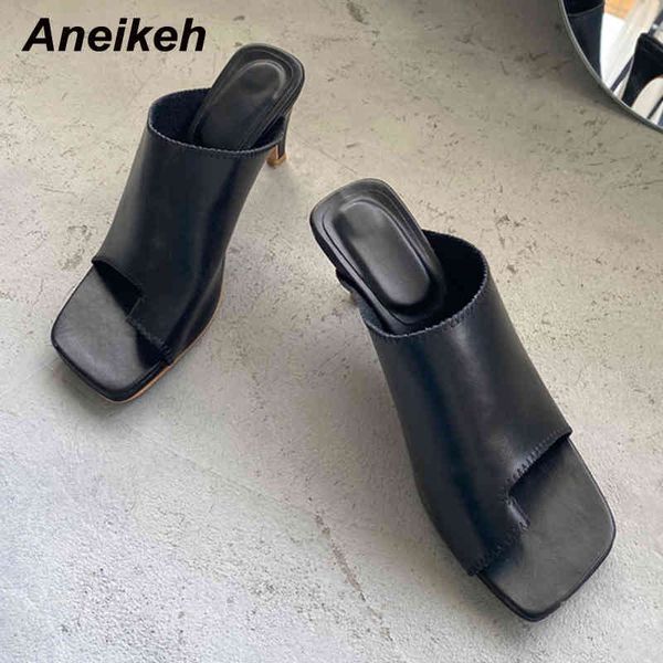 women shoes casual slides stiletto heels slippers pu square toe shallow solid outside concise black size 35-39 210507
women shoes casual slides stiletto heels slippers pu square toe shallow solid outside concise black size 35-39 210507
