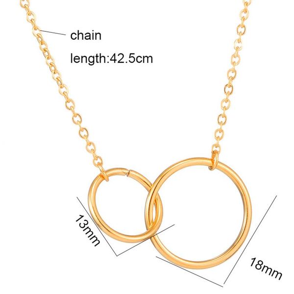 ly 8k women's golds double circle necklace light luxury niche pendant temperament accessories do99 chains, Silver
ly 8k women's golds double circle necklace light luxury niche pendant temperament accessories do99 chains, Silver