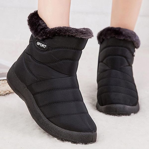boots winter women platform fashion shoes flat casual woman waterproof warm ankle female plus size, Black
boots winter women platform fashion shoes flat casual woman waterproof warm ankle female plus size, Black