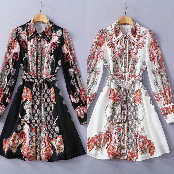 runway dresses european and american retro style heavy industry bead printing long sleeve dress 6rb0, Black
runway dresses european and american retro style heavy industry bead printing long sleeve dress 6rb0, Black