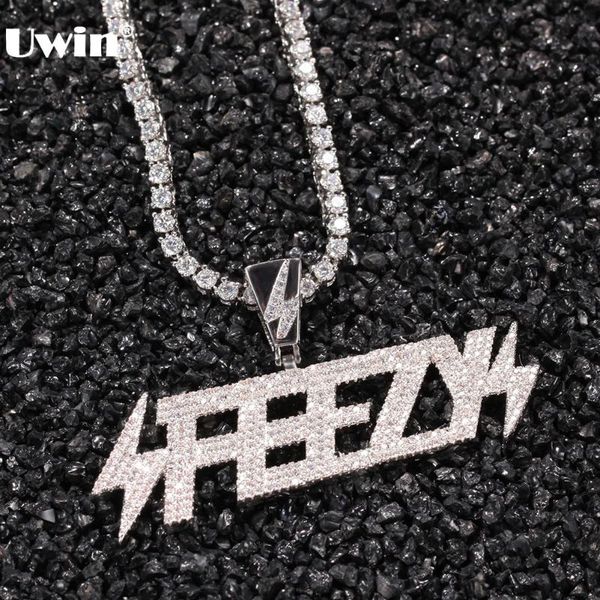 uwin hiphop jewelry big feezy pendant necklace flash pendants fulled iced out cubic zirconia letters for drop necklaces, Silver
uwin hiphop jewelry big feezy pendant necklace flash pendants fulled iced out cubic zirconia letters for drop necklaces, Silver