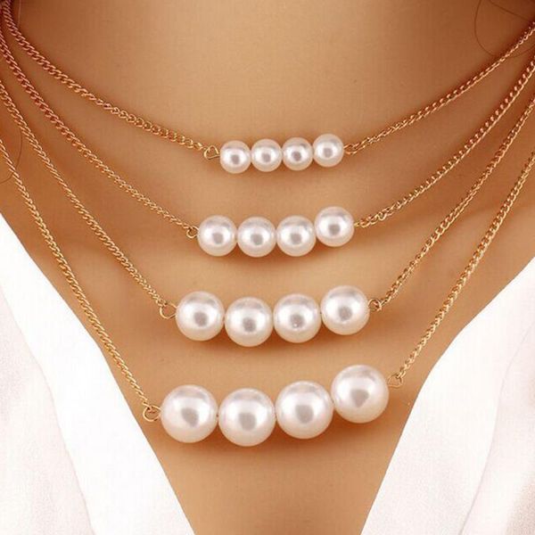 wedding alloy 4 layer charming dress accessories decoration dating party festival daily women necklace chains, Silver
wedding alloy 4 layer charming dress accessories decoration dating party festival daily women necklace chains, Silver