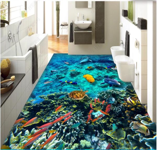 3d pvc wall stickers self-adhesive vinyl floor sea world dolphin fish coral bedroom custom p mural home decor in the living room wallpaper f
3d pvc wall stickers self-adhesive vinyl floor sea world dolphin fish coral bedroom custom p mural home decor in the living room wallpaper f