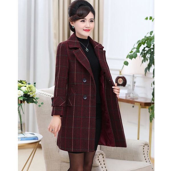 women's wool & blends uhytgf autumn winter coat women fashion plaid elegant female jacket double-breasted casual 5xl plus size woolen c, Black
women's wool & blends uhytgf autumn winter coat women fashion plaid elegant female jacket double-breasted casual 5xl plus size woolen c, Black