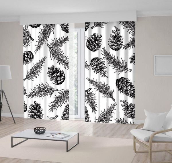 curtain & drapes fir tree branches pine cone pattern botanical nature holiday artwork black and white
curtain & drapes fir tree branches pine cone pattern botanical nature holiday artwork black and white