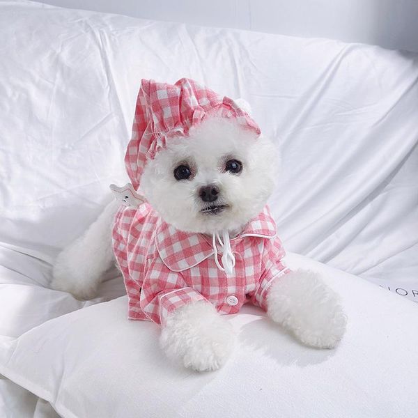 dog apparel pet clothes spring and summer home plaid pajamas night cap cardigan teddy bichon cat thin
dog apparel pet clothes spring and summer home plaid pajamas night cap cardigan teddy bichon cat thin