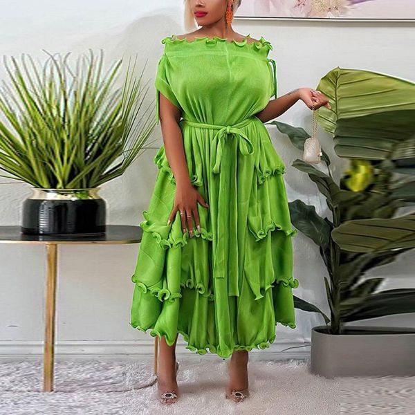 party dresses 2021 autumn winter dress for women's green orange ruffles off the shoulder high waisted fashion elegant dinner robes, White;black
party dresses 2021 autumn winter dress for women's green orange ruffles off the shoulder high waisted fashion elegant dinner robes, White;black