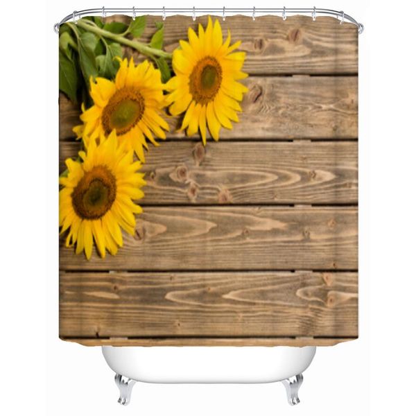 sunflower flower shower curtain wood decor curtains bathroom polyester bathtub with hooks waterproof
sunflower flower shower curtain wood decor curtains bathroom polyester bathtub with hooks waterproof