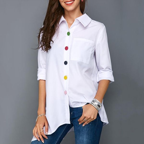 irregular thin office womens shirts plus size colorful button white long sleeve feminine blouses summer
irregular thin office womens shirts plus size colorful button white long sleeve feminine blouses summer