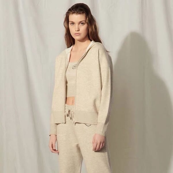 Women's Knits & Tees spring/summer casual female with hood zipper back embroidered letter cardigan sweater 447Y, Apricot.
Women's Knits & Tees spring/summer casual female with hood zipper back embroidered letter cardigan sweater 447Y, Apricot.