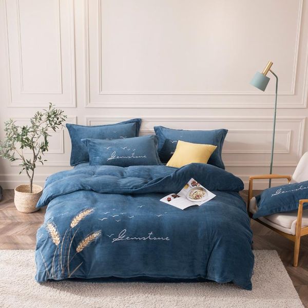 bedding sets michiko modern simple quilt cover set solid color cotton embroidery four piece
bedding sets michiko modern simple quilt cover set solid color cotton embroidery four piece