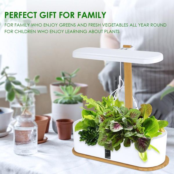 planters & pots 8 smart hydroponics growing system, indoor garden starter kit with led grow light, planter for home kitchen
planters & pots 8 smart hydroponics growing system, indoor garden starter kit with led grow light, planter for home kitchen