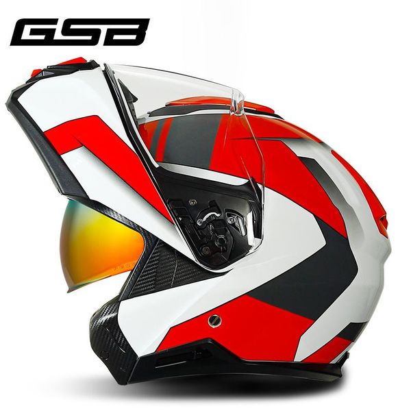 motorcycle helmets original gsb s-362 flip up modular helmet dual lens women man capacete de motocicleta casco moto chrome red sun visor
motorcycle helmets original gsb s-362 flip up modular helmet dual lens women man capacete de motocicleta casco moto chrome red sun visor