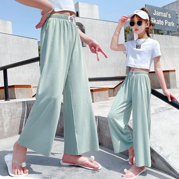 trousers 2021 fashion children's summer pants teenagers casual wide leg lace ice chiffon baby anti-mosquito, Blue
trousers 2021 fashion children's summer pants teenagers casual wide leg lace ice chiffon baby anti-mosquito, Blue