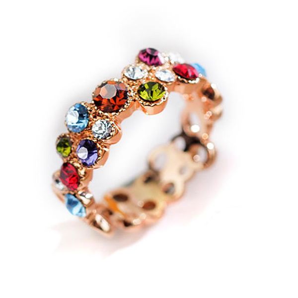 cluster rings rose gold color rhinestone ring round hollow set zircon fashion female wedding party jewelry, Golden;silver
cluster rings rose gold color rhinestone ring round hollow set zircon fashion female wedding party jewelry, Golden;silver
