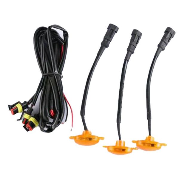 emergency lights 4500k 3*led light 1*wire amber cover front grill grille brand
emergency lights 4500k 3*led light 1*wire amber cover front grill grille brand