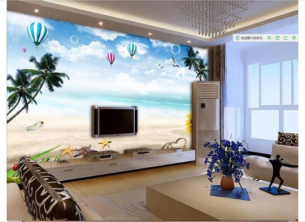 wallpapers custom po wallpaper 3d wall mural seaside tree scenery balloon beach blue sky landscape paper home decor
wallpapers custom po wallpaper 3d wall mural seaside tree scenery balloon beach blue sky landscape paper home decor