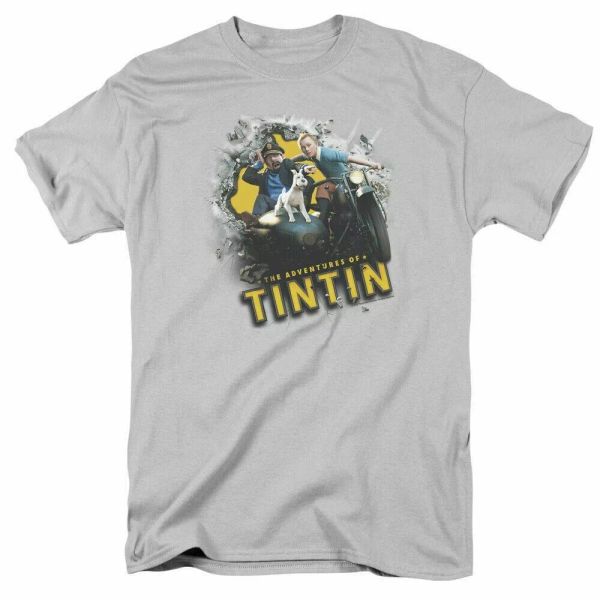 the adventures of tintin breakthrough t shirt mens licensed movie silver, White;black
the adventures of tintin breakthrough t shirt mens licensed movie silver, White;black