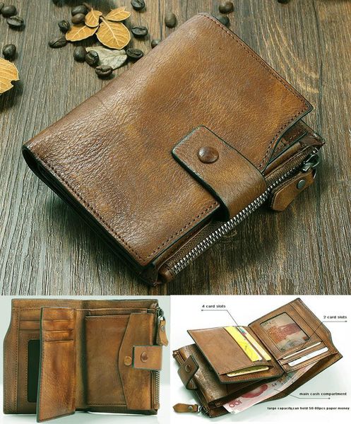 fashion vintage genuine leather men wallet purse short money bag male coin card holder, Red;black
fashion vintage genuine leather men wallet purse short money bag male coin card holder, Red;black