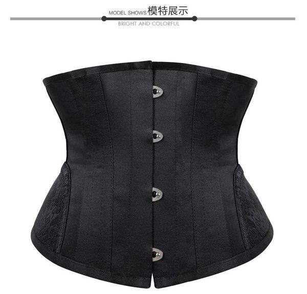 women's shapers gothic short torso waist trainer corset black applique slimming cincher girdle underbust bustier front busk gorset high, Black;white
women's shapers gothic short torso waist trainer corset black applique slimming cincher girdle underbust bustier front busk gorset high, Black;white