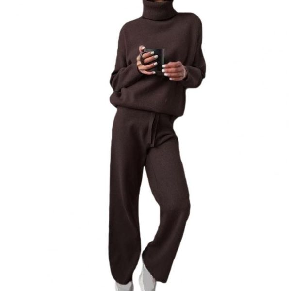 women's two piece pants 2 set turtleneck women sweater drawstring solid color long sleeve pullover outfits autumn home suit, White
women's two piece pants 2 set turtleneck women sweater drawstring solid color long sleeve pullover outfits autumn home suit, White